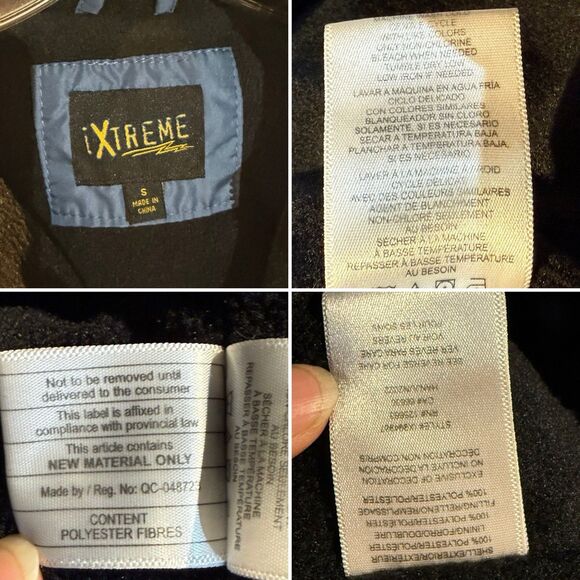 Ixtreme Winter Coat Jacket Boys Size Small Blue Fleece Lined Puffer Hood - Picture 4 of 16